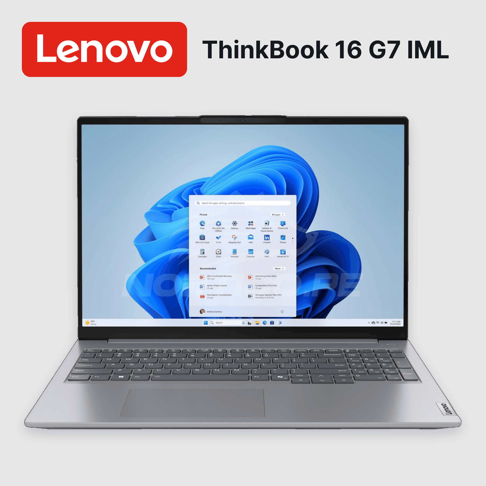 Laptop Lenovo ThinkBook 16 G7 IML Core Ultra 7-155H 16GB 1TB SSD 16" (21MS00CDLM) 5