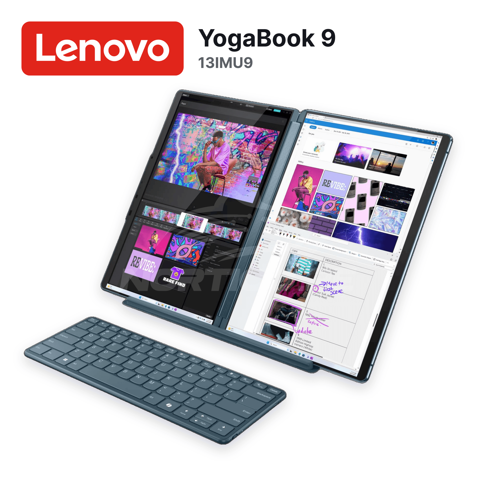 Laptop Lenovo YogaBook 9 13IMU9 Core Ultra 7-155U 16GB 1TB SSD 13.3" Open box (83FF0000US) 2