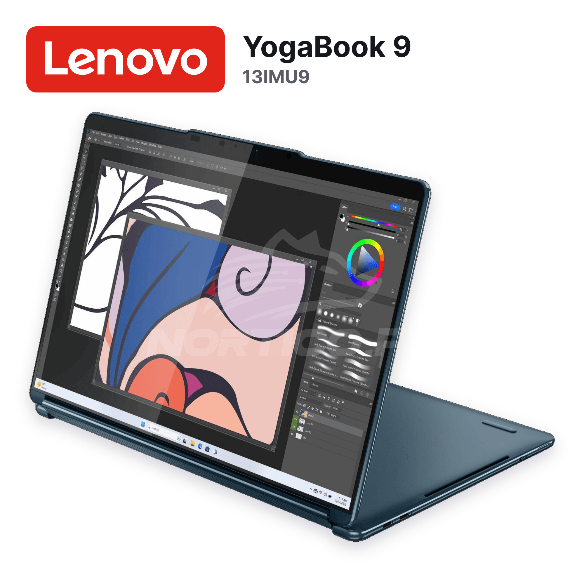 Laptop Lenovo YogaBook 9 13IMU9 Core Ultra 7-155U 16GB 1TB SSD 13.3" Open box (83FF0000US) 5