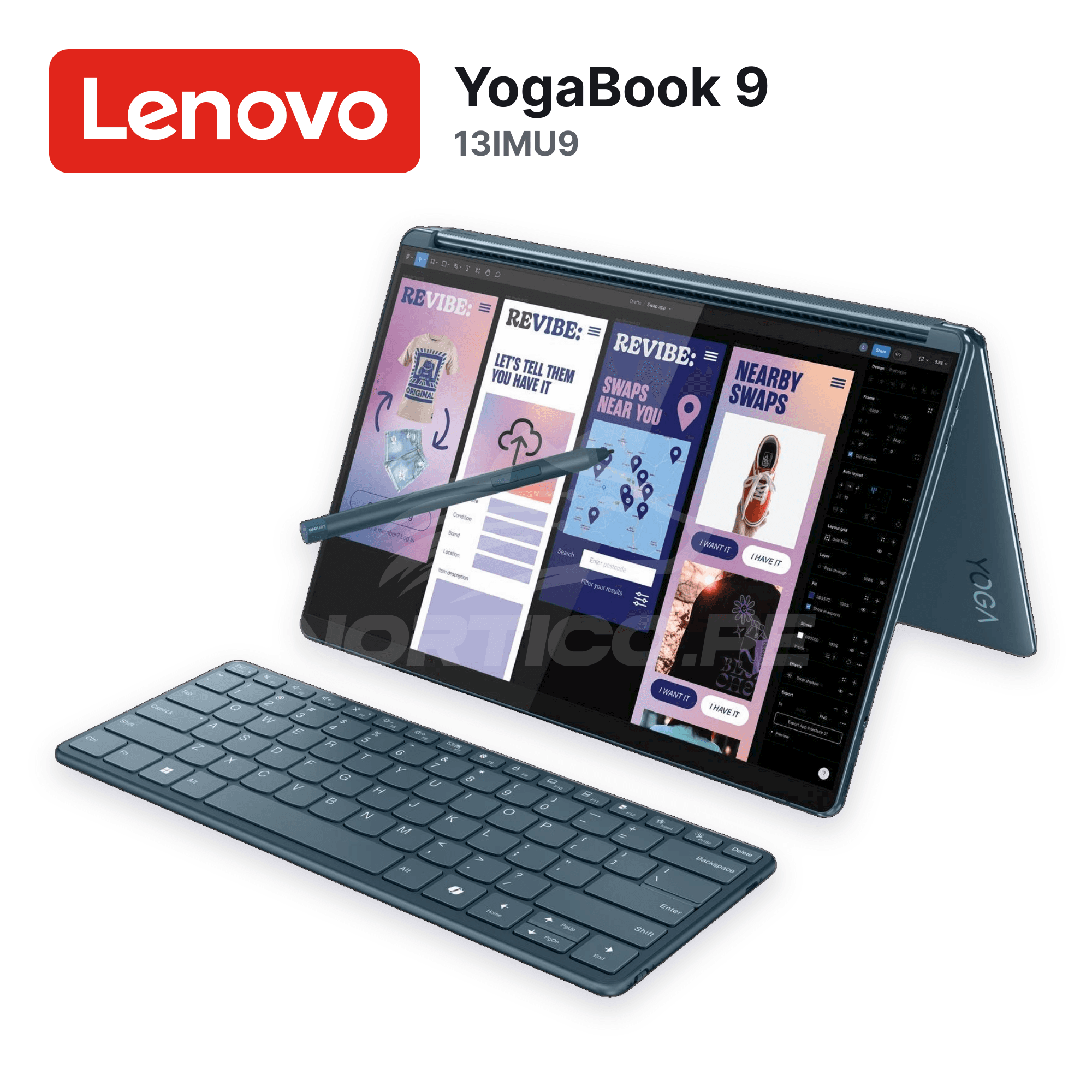 Laptop Lenovo YogaBook 9 13IMU9 Core Ultra 7-155U 16GB 1TB SSD 13.3" Open box (83FF0000US) 6