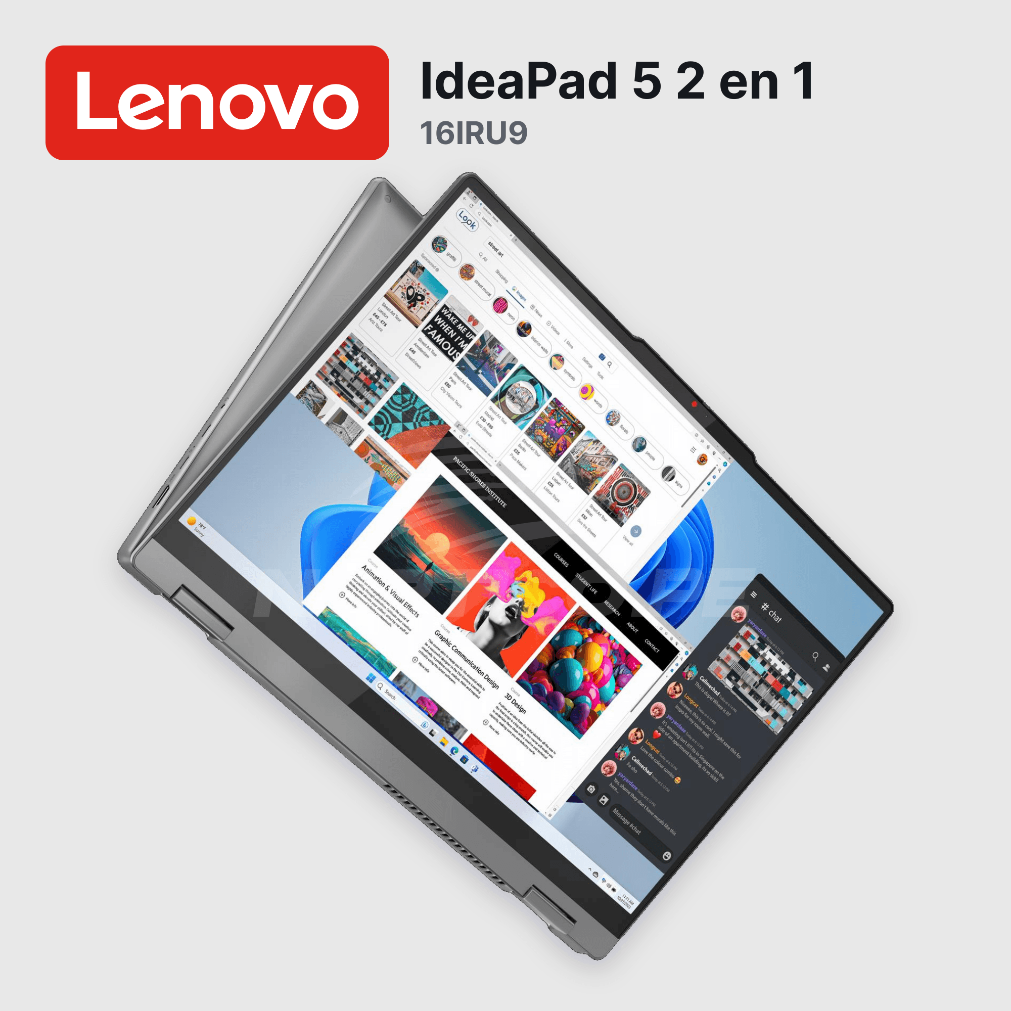 Laptop Lenovo IdeaPad 5 2 en 1 16IRU9 Core 5-120U 16GB 512GB SSD 16" (83DU004VUS) 2