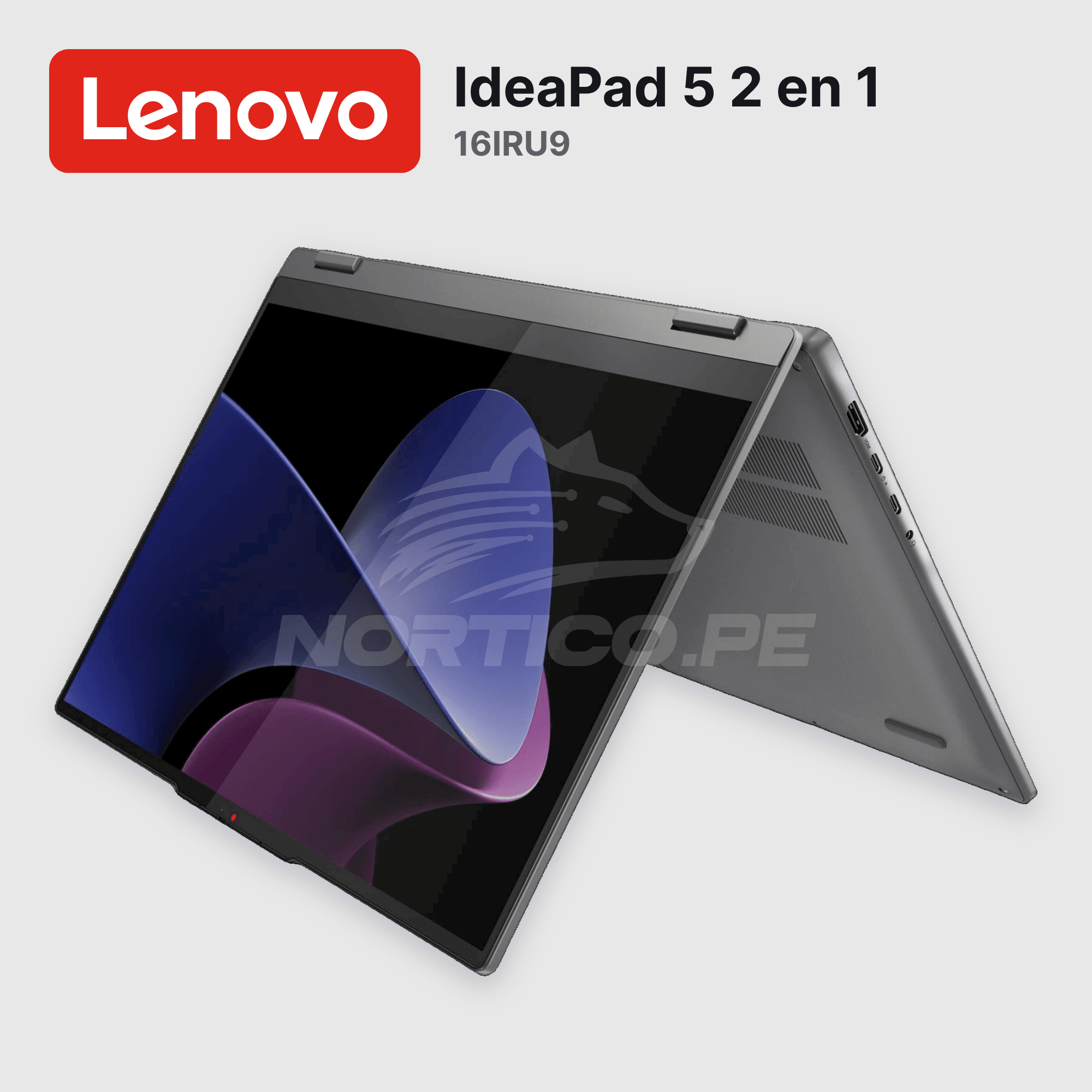 Laptop Lenovo IdeaPad 5 2 en 1 16IRU9 Core 5-120U 16GB 512GB SSD 16" (83DU004VUS) 9