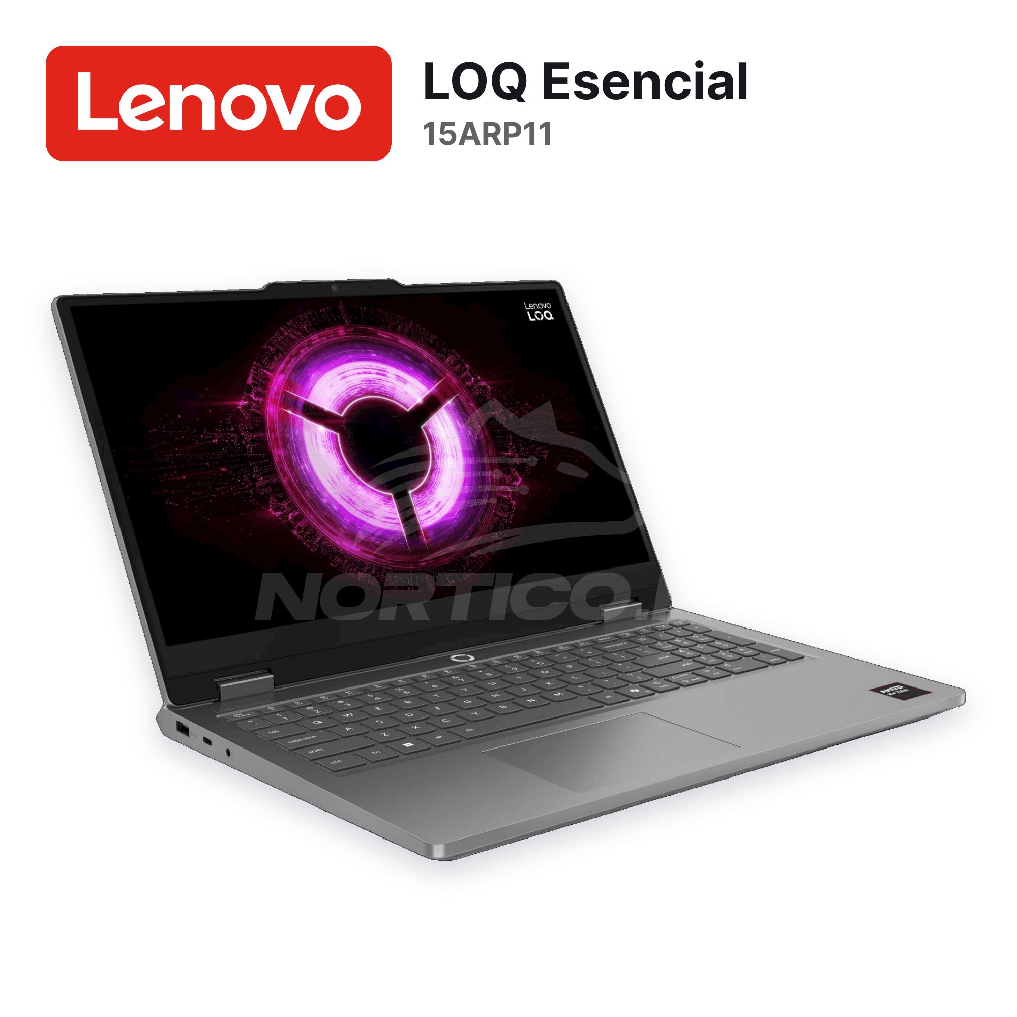 Laptop Lenovo LOQ Esencial 15ARP11 Ryzen 7-170 16GB 512GB SSD RTX 5050 15.6" (83VA001PUS) 2