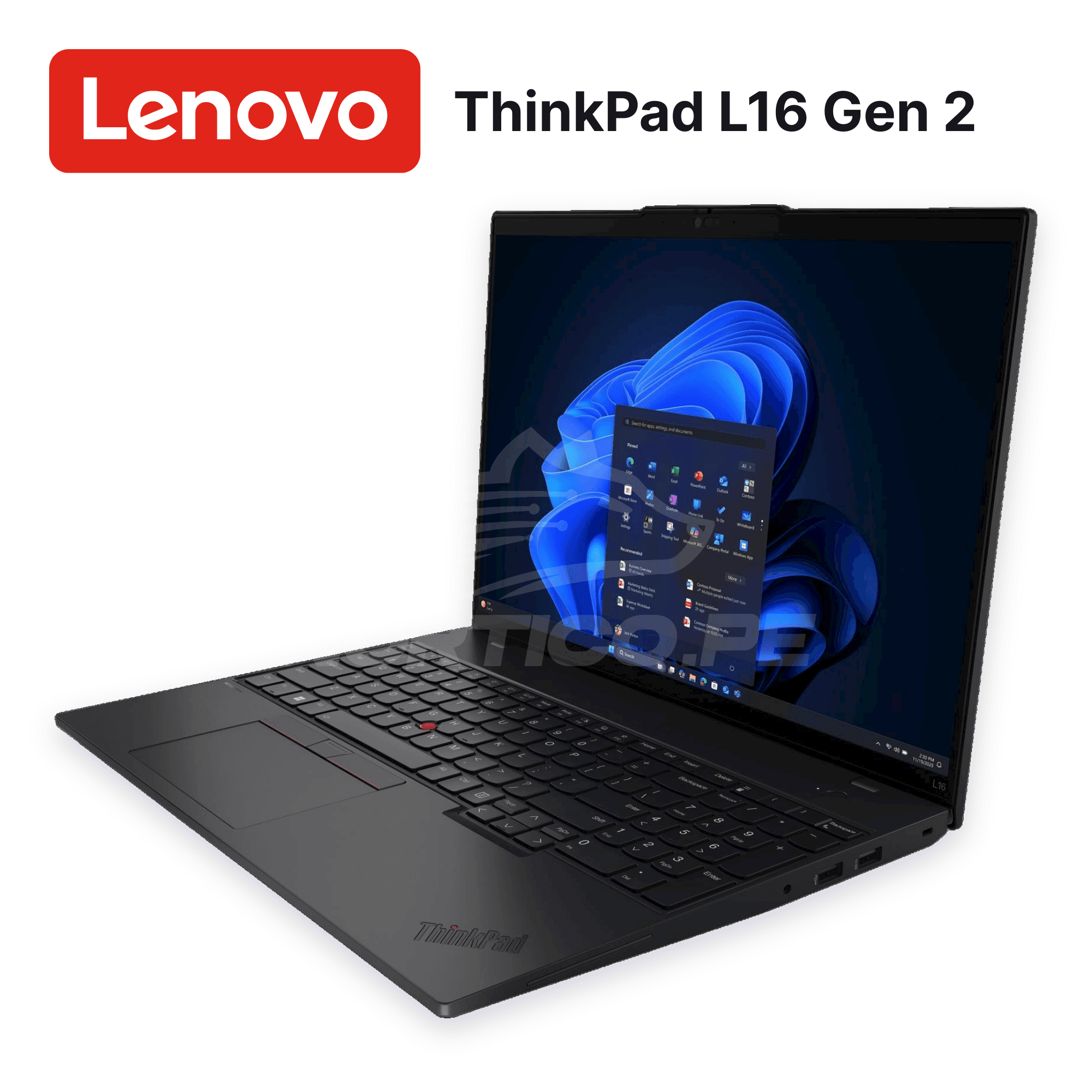 Laptop Lenovo ThinkPad L16 Gen 2 Ryzen 7-250 16GB 512GB SSD 16" (21SC001DLM) 2