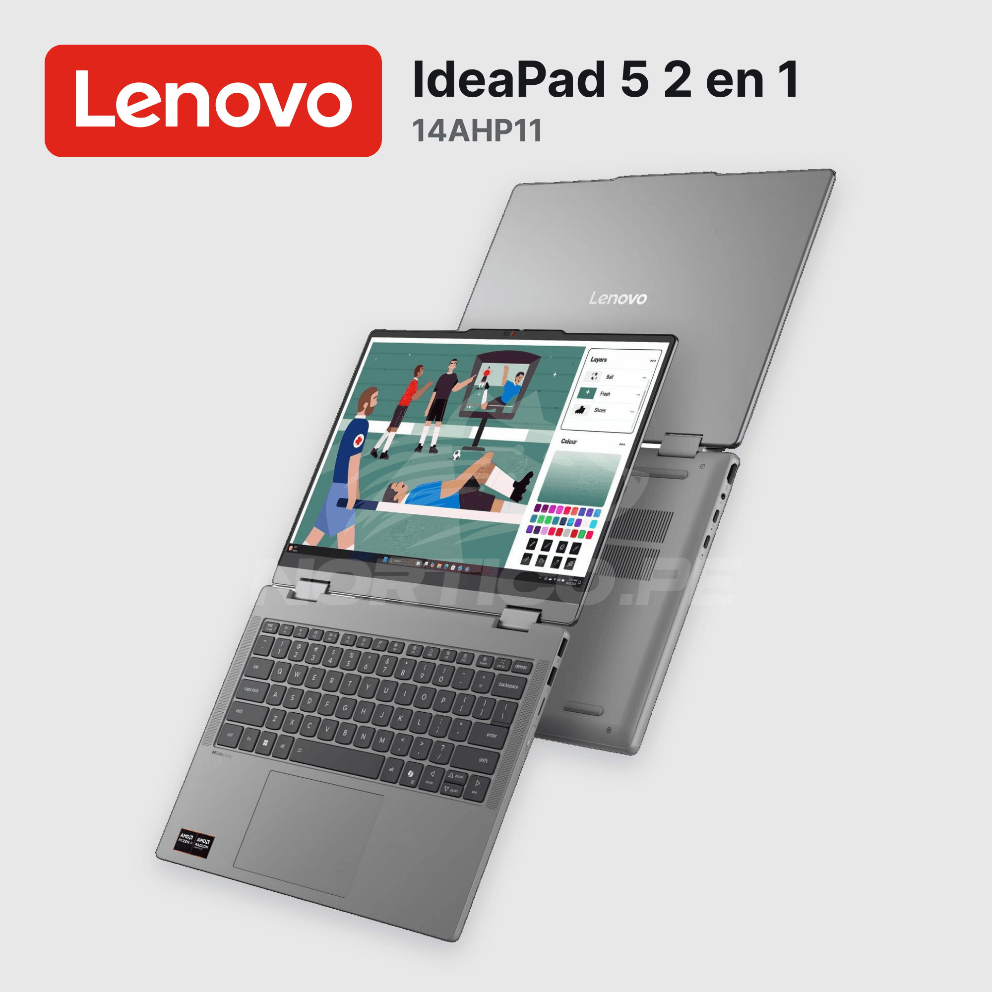 Laptop Lenovo IdeaPad 5 2 en 1 14AHP11 Ryzen 7-250 16GB 512GB SSD 14" (83UJ0012LM) 6