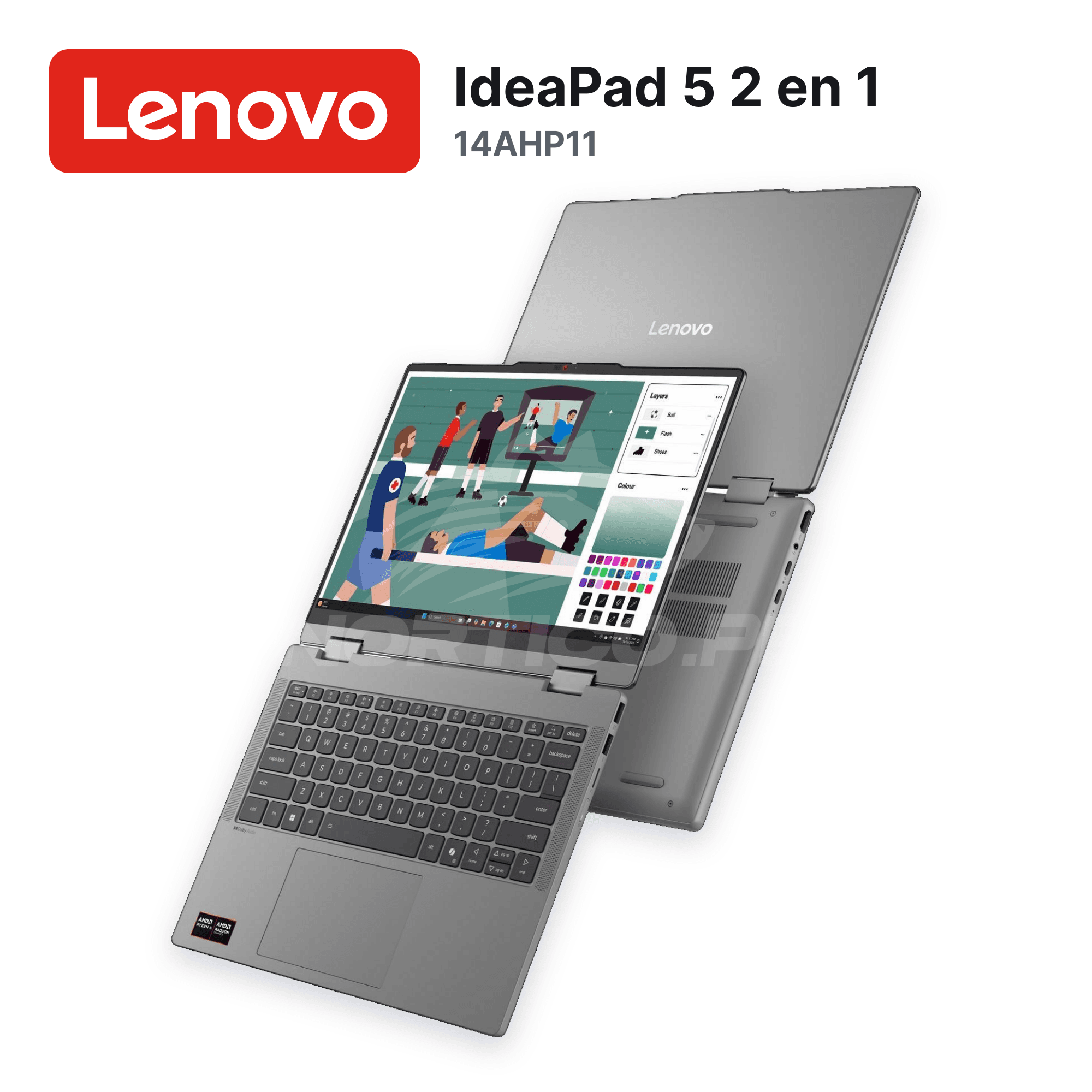 Laptop Lenovo IdeaPad 5 2 en 1 14AHP11 Ryzen 7-250 16GB 512GB SSD 14" (83UJ0012LM) 6
