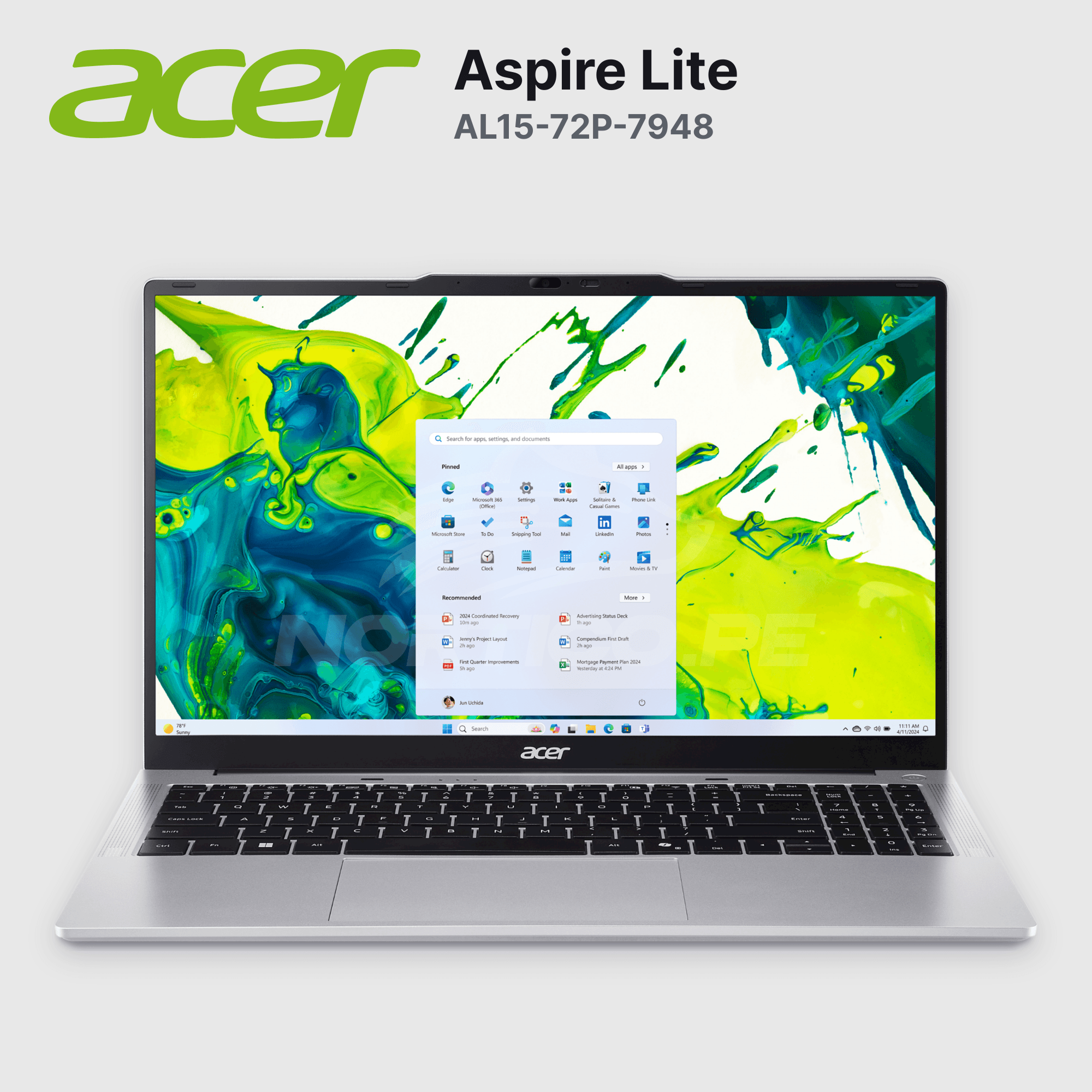 Laptop Acer Aspire Lite AL15-72P-7948 Core I7-13620H 16GB 512GB SSD 15.6" (NX.D4CAL.009) 2