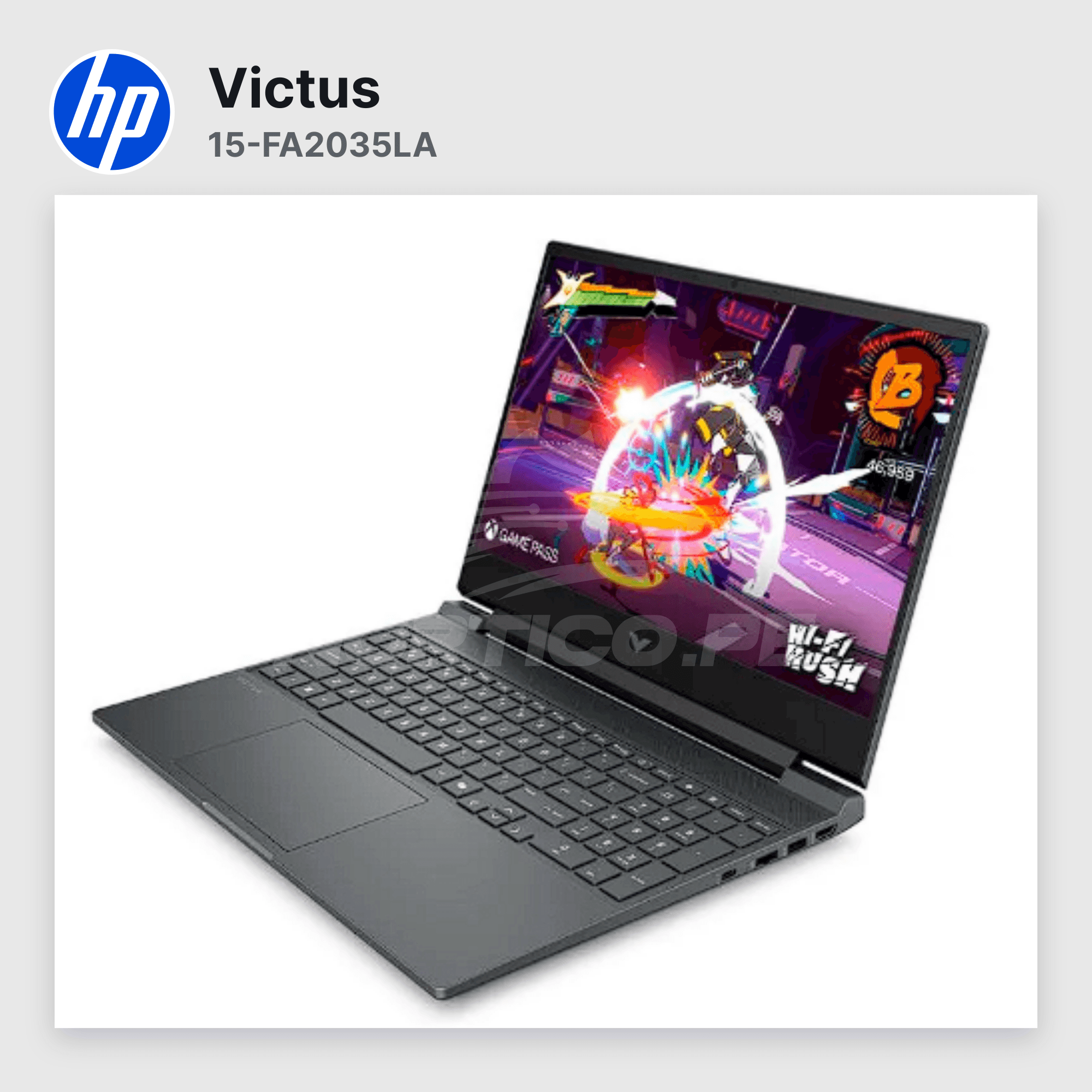 Laptop HP Victus 15-FA2035LA Core I5-13420H 8GB 512GB SSD RTX 3050 15.6" (D74JMLA#ABM) 4
