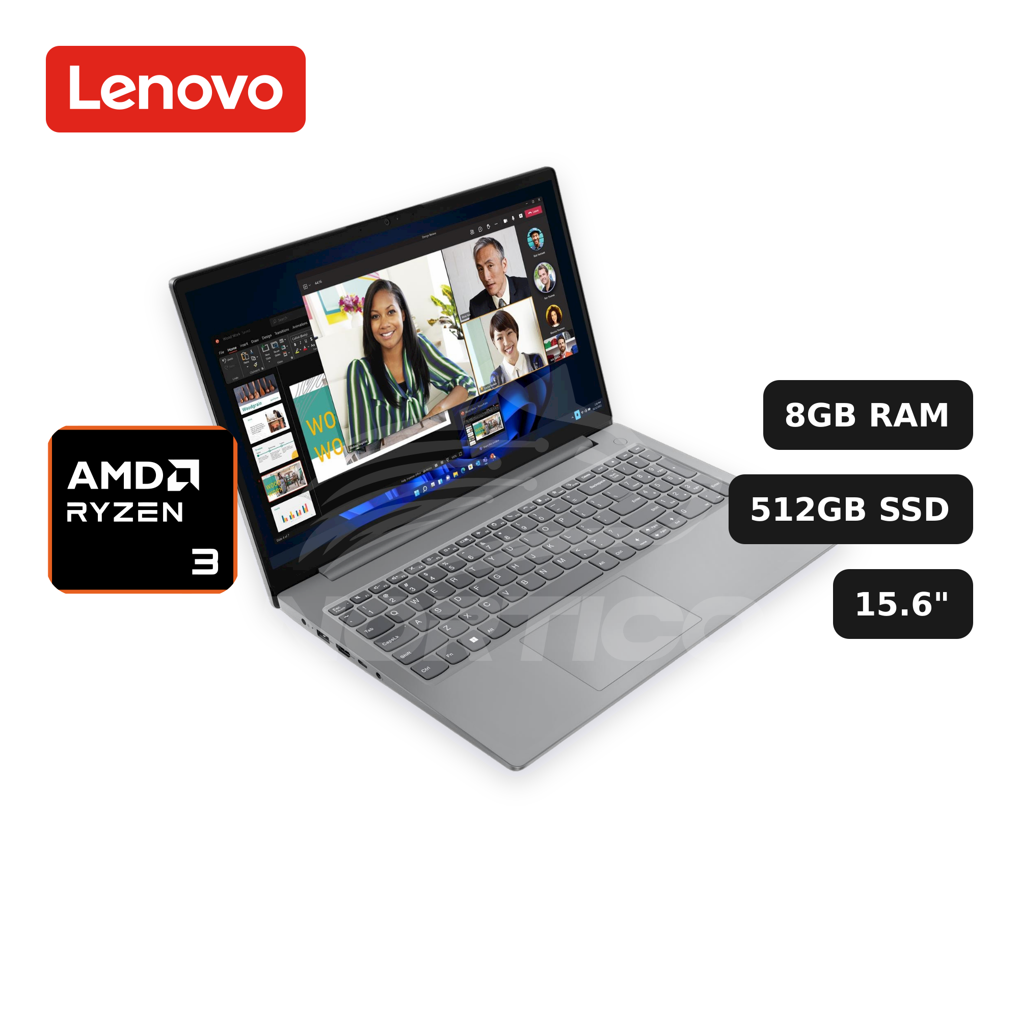 Laptop Lenovo V15 G4 AMN Ryzen 3-7320U 8GB 512GB SSD 15.6" (82YU017LLM)