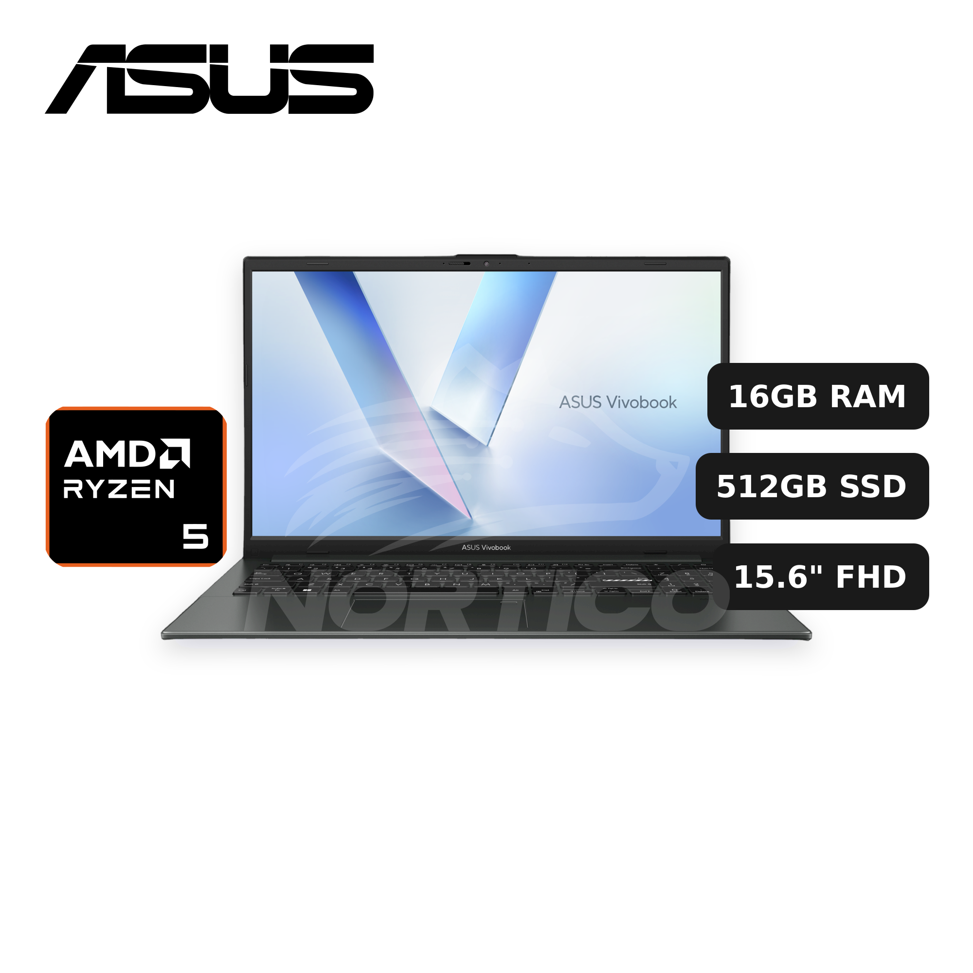 Laptop ASUS Vivobook GO 15 E1504FA-BQ2937 Ryzen 5-40 16GB 512GB SSD 15.6" FHD (90NB0ZR3-M04PJ0)