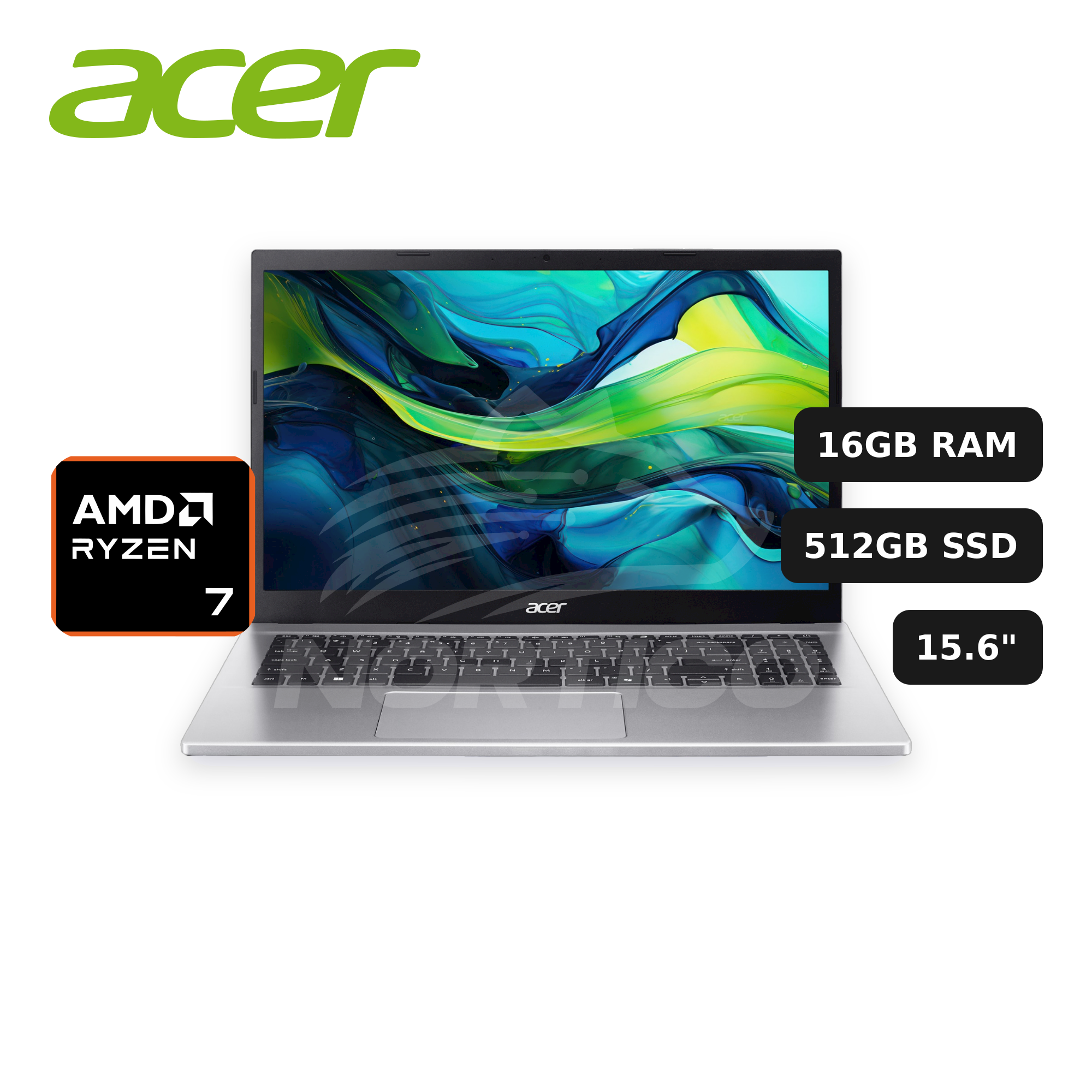 Laptop Acer Aspire Go 15 AG15-42P-R917 Ryzen 7-7730U 16GB 512GB SSD 15.6" (NX.JJHAA.003)