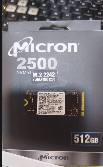 Disco Sólido Micron 2500 NVMe M.2 2242 + Adaptador 2280 (MICRON+ADAP2242)
