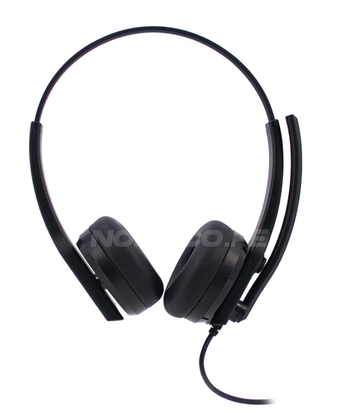 Audífono TEROS TE-8039CS, USB, Negro