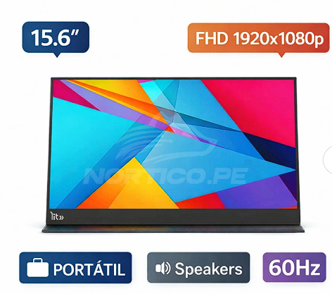 MONITOR PORTATIL EXTERNO LIT MODELO P156 15.6"FHD-60HZ IPS SCREEN